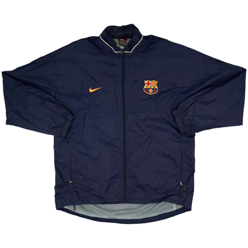 2000-01 Barcelona Nike Hooded Rain Jacket - 8/10 - (XL)