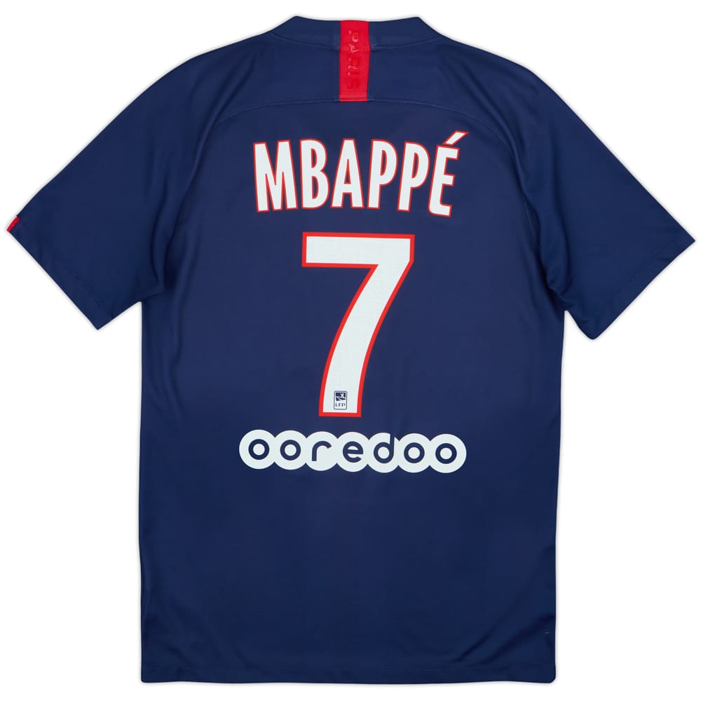 2019-20 Paris Saint-Germain Home Shirt Mbappe #7 - 9/10 - (S)