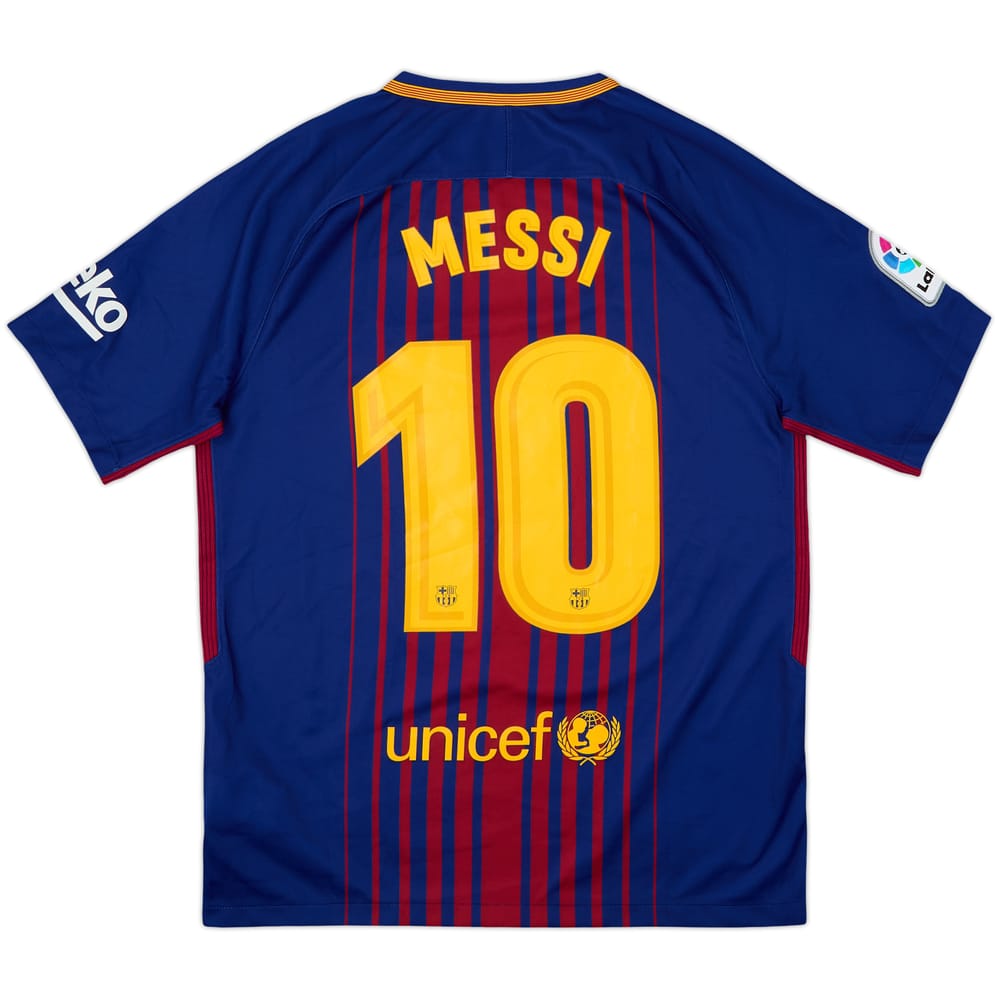 2017-18 Barcelona Camiseta Local Messi #10 - 9/10 - (M)