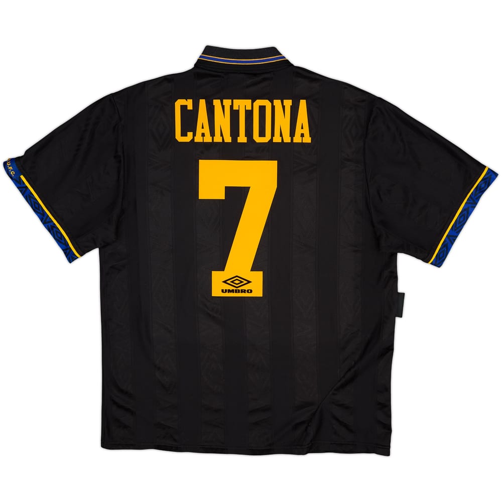 1993-95 Manchester United Away Shirt Cantona #7 - 6/10 - (L)