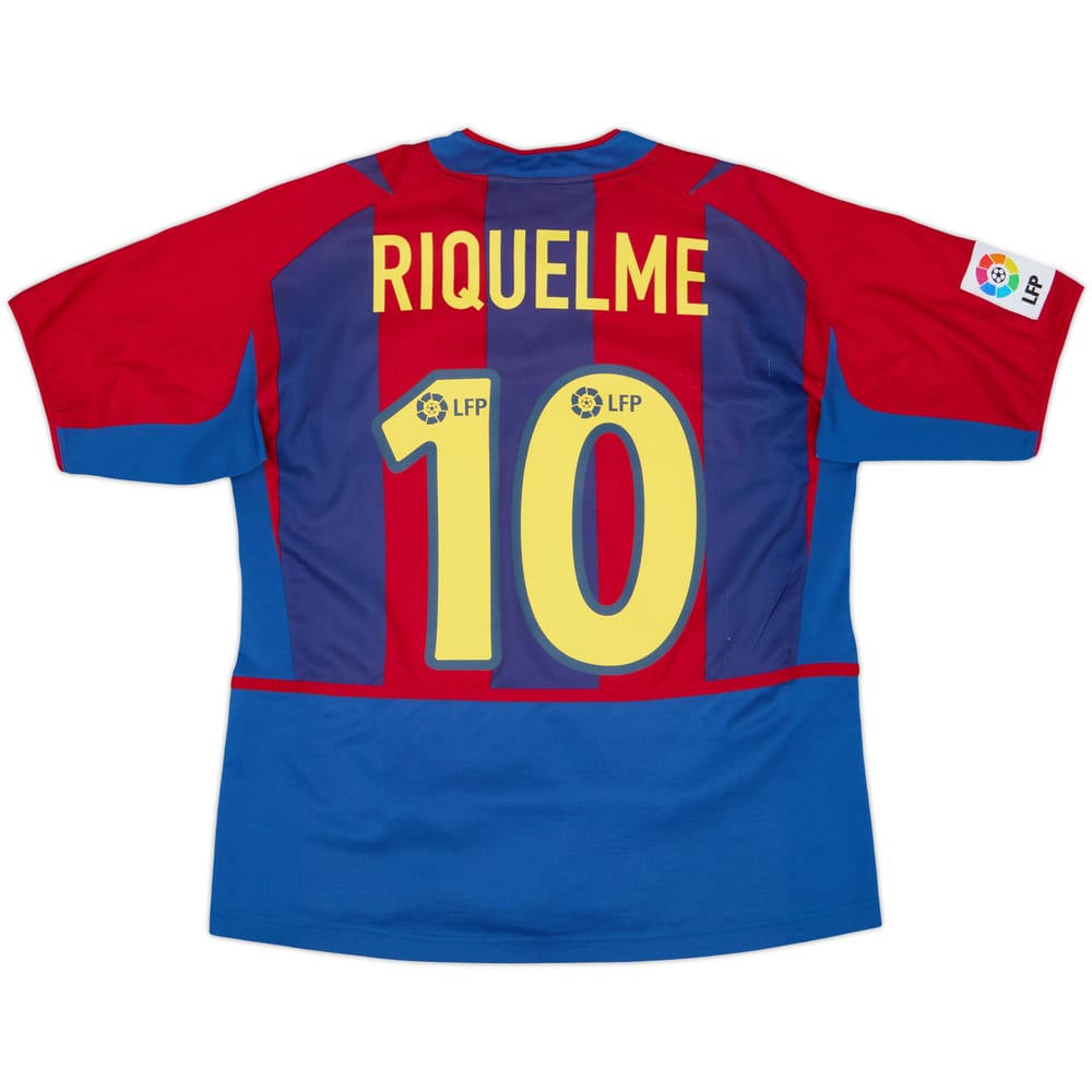 2002-03 Barcelona Home Shirt Riquelme #10 - 5/10 - (XL.Boys)