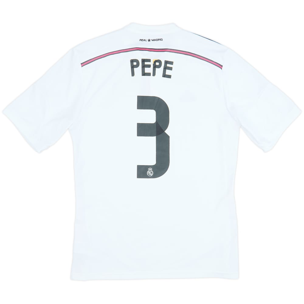 2014-15 Real Madrid Home Shirt Pepe #3 - 5/10 - (L)