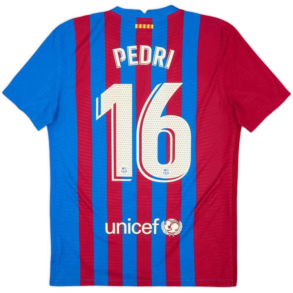 2021-22 Barcelona Authentic Home Shirt Pedri #16 - 9/10 - (M)
