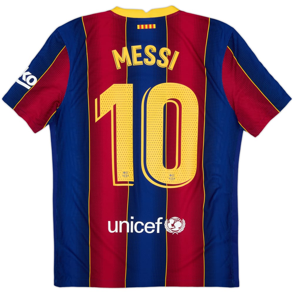 2020-21 Barcelona Authentic Home Shirt Messi #10 - 8/10 - (M)