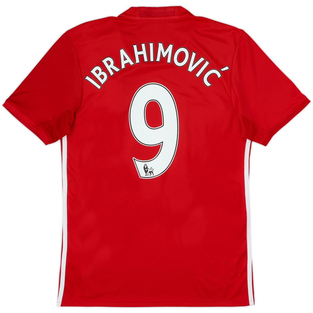 2016-17 Manchester United Home Shirt Ibrahimovic #9 - 6/10 - (S)