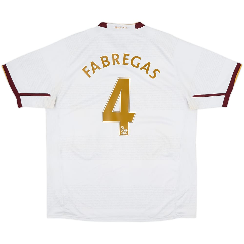 2007-08 Arsenal Away Shirt Fabregas #4 - 7/10 - (L)