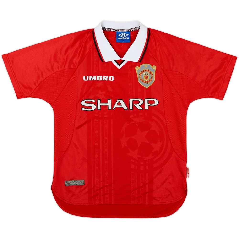 1997-00 Manchester United CL Shirt - 6/10 - (Y)