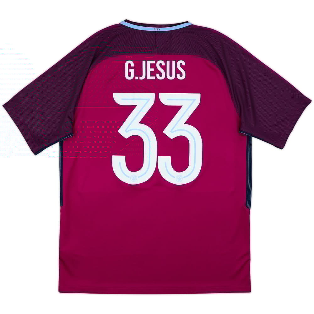 2017-18 Manchester City Away Shirt G.Jesus #33 - 6/10 - (L)