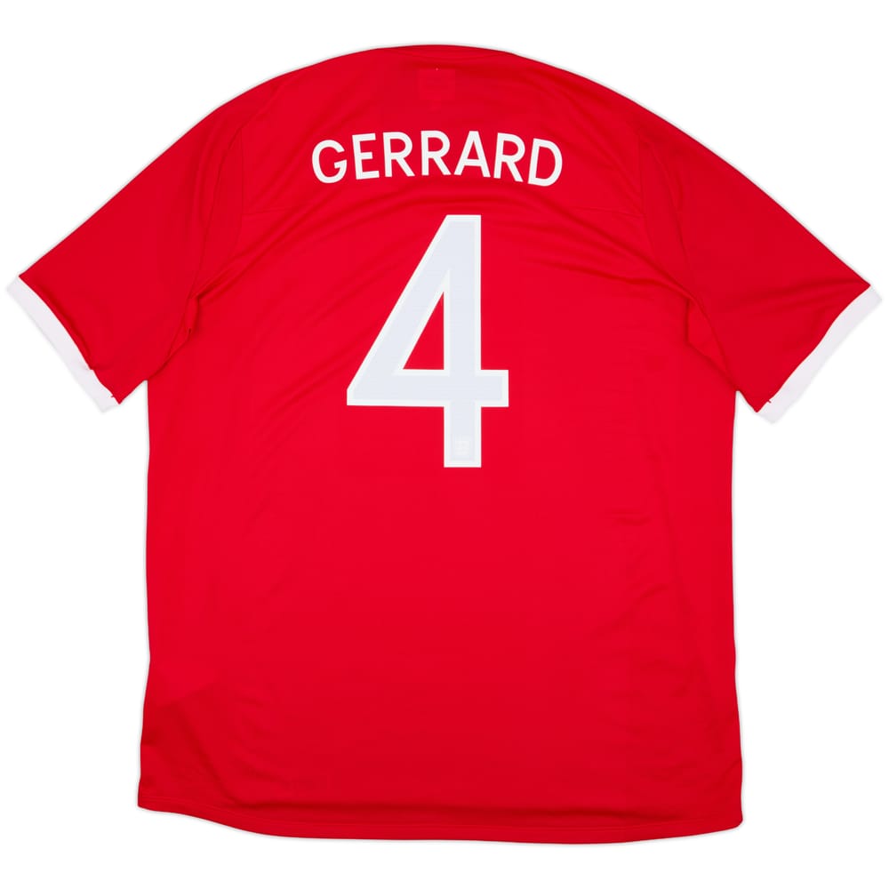 2010-11 England Away Shirt Gerrard #4 - 9/10 - (XL)