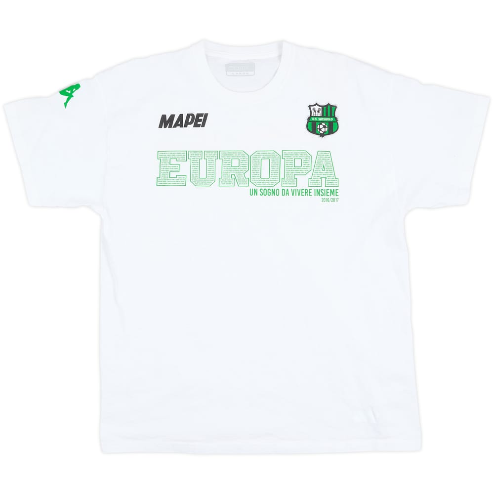 2016-17 Camiseta de algodón Kappa 'Europa' del Sassuolo - 8/10 - (L)
