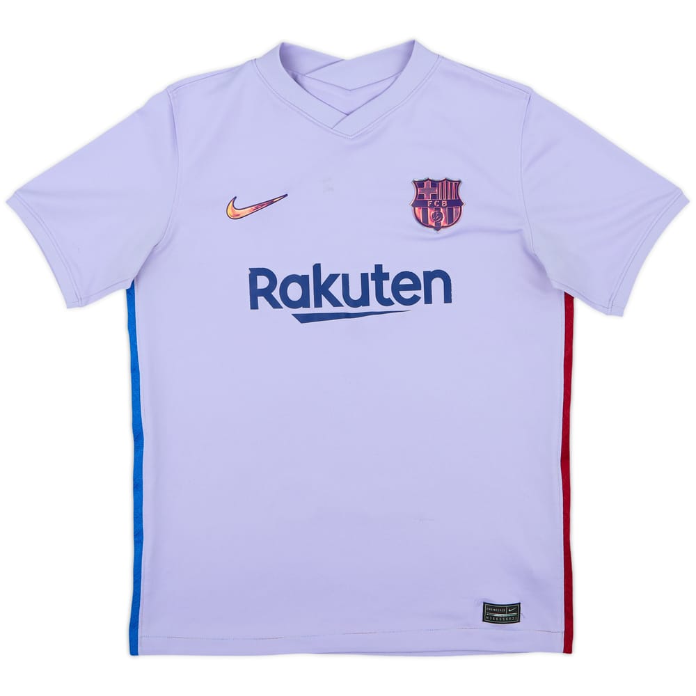 2021-22 Barcelona Away Shirt - 6/10 - (XL.Boys)