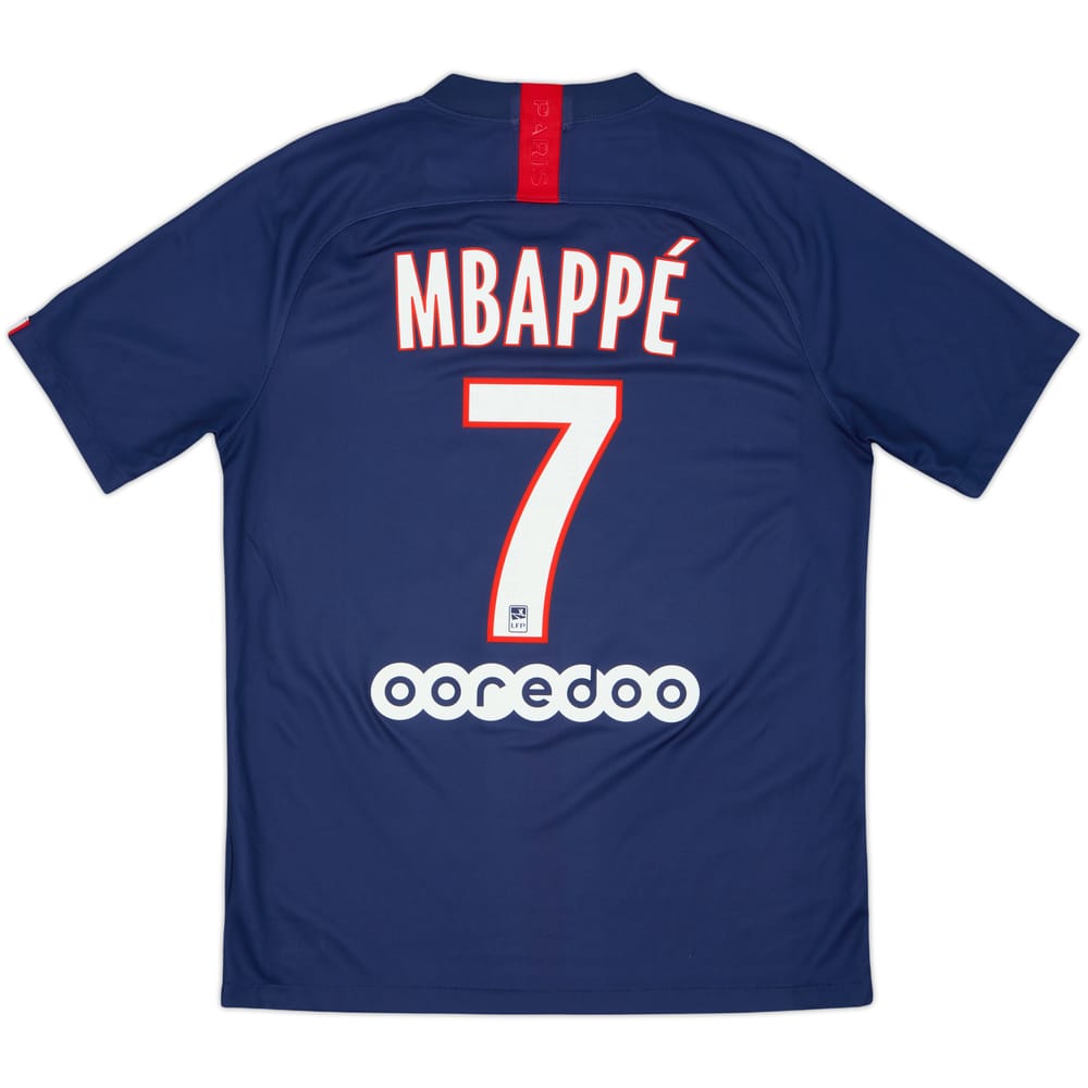 2019-20 Paris Saint-Germain Home Shirt Mbappe #7 - 9/10 - (M)