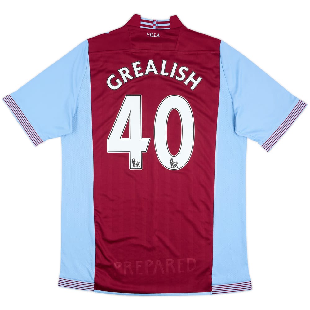2013-14 Aston Villa Camiseta Local Grealish #40 - 8/10 - (XL)