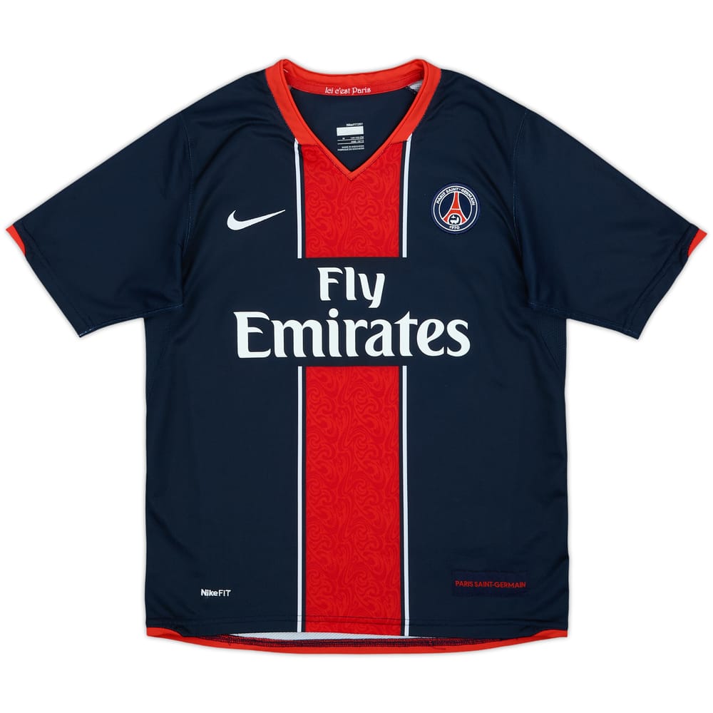 2007-08 Paris Saint-Germain Home Shirt - 9/10 - (M.Boys)