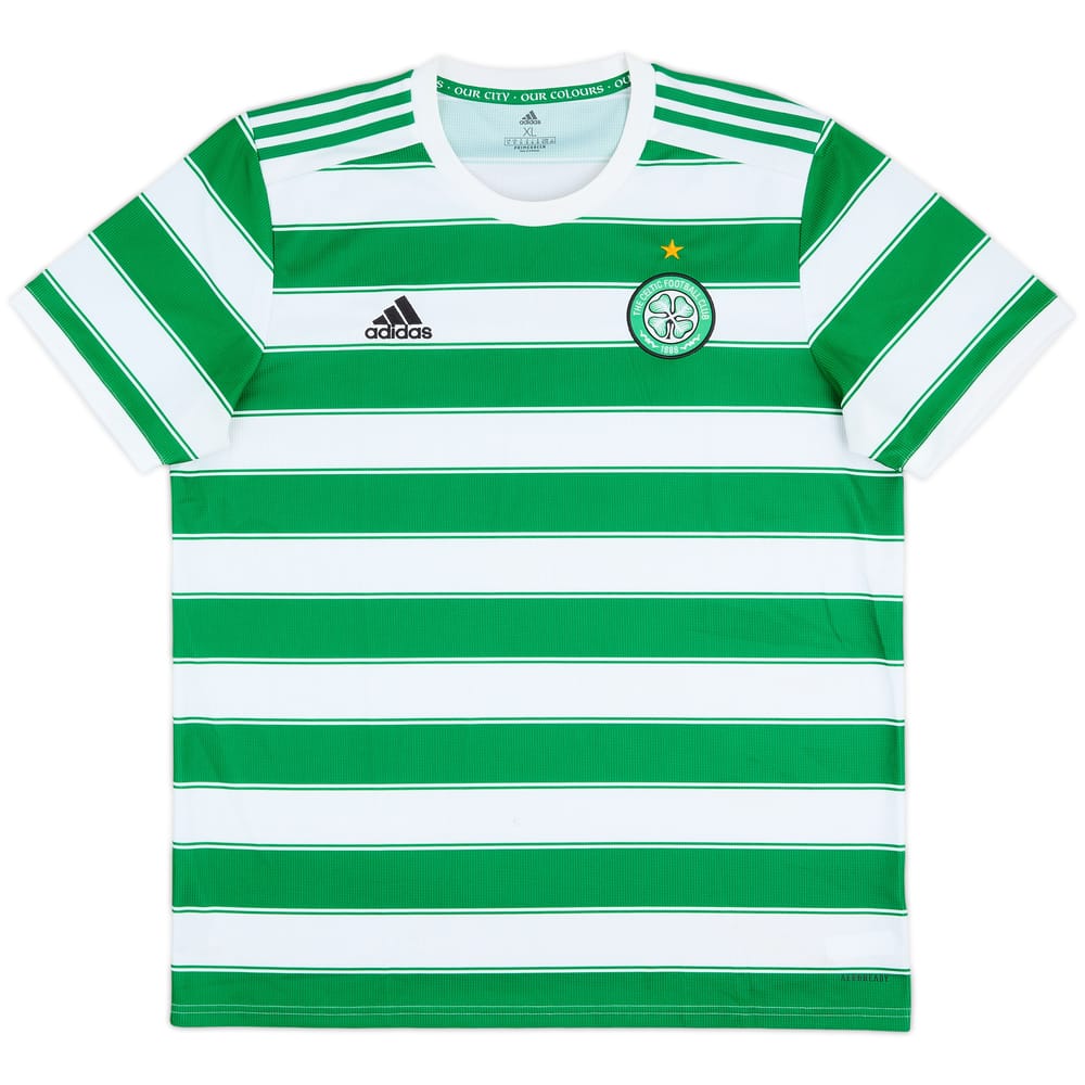 2021-22 Celtic Home Shirt - 8/10 - (XL)
