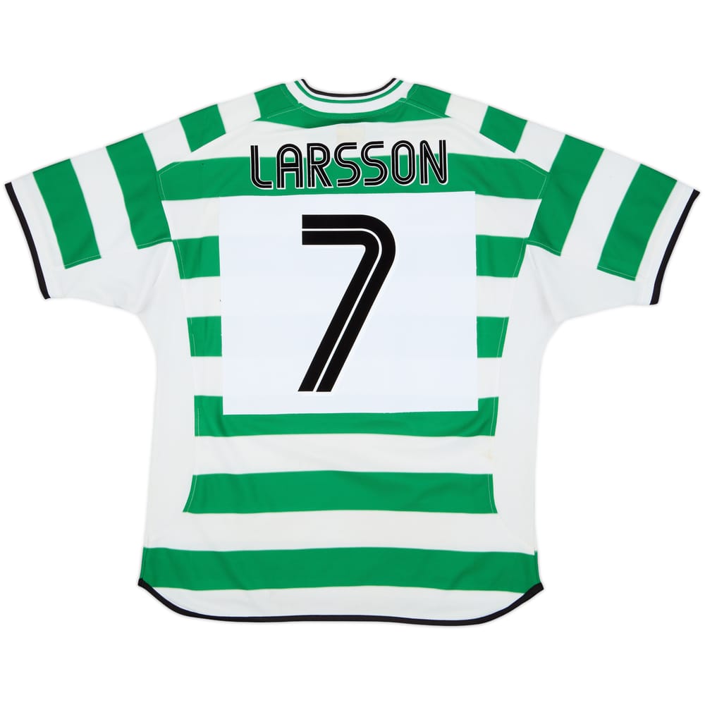 2001-03 Celtic Home Shirt Larsson #7 - 7/10 - (L)