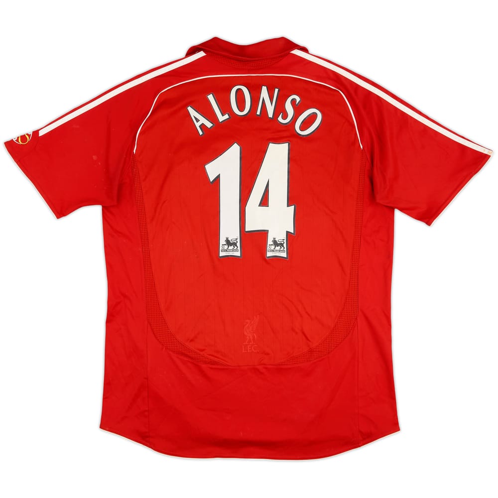 2006-08 Liverpool Home Shirt Alonso #14 - 6/10 - (L)