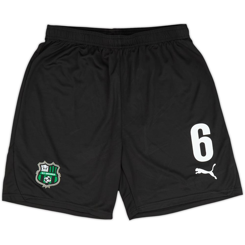 2024-25 Sassuolo Player Issue Home Shorts #6 - 9/10 - (L)