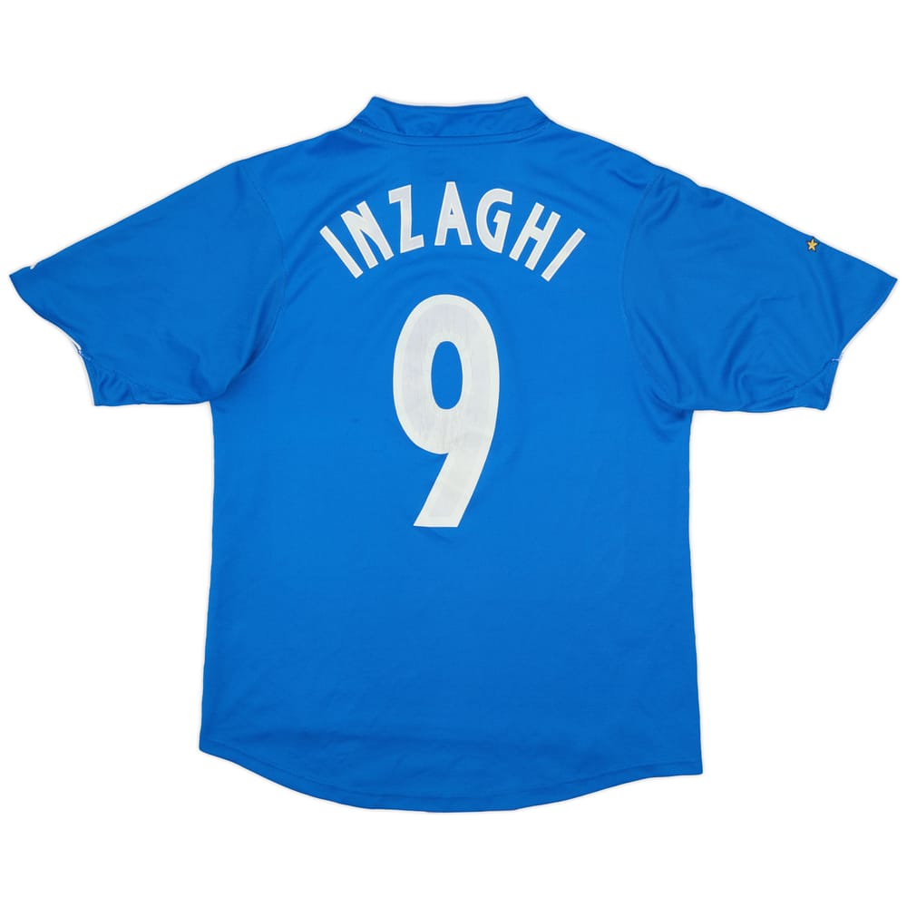 2003-04 Italy Home Shirt Inzaghi #9 - 7/10 - (M)