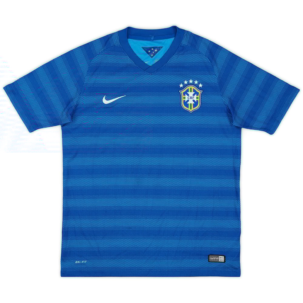 2014-15 Brazil Away Shirt - 9/10 - (XL.Boys)