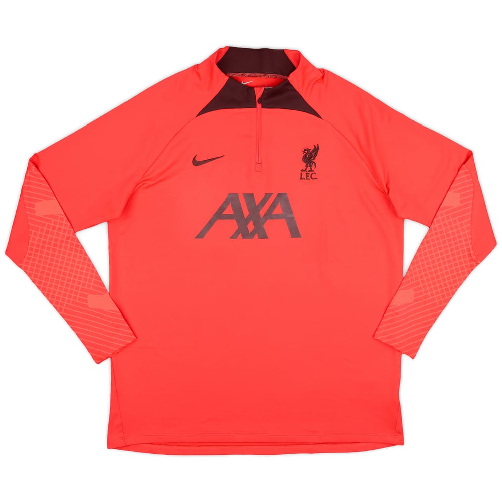 2022-23 Liverpool Nike 1/4 Zip Drill Top - 9/10 - (XL)