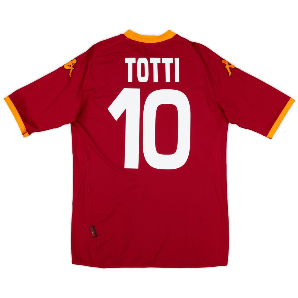 2007-08 Roma Home Shirt Totti #10 - 6/10 - (XL)