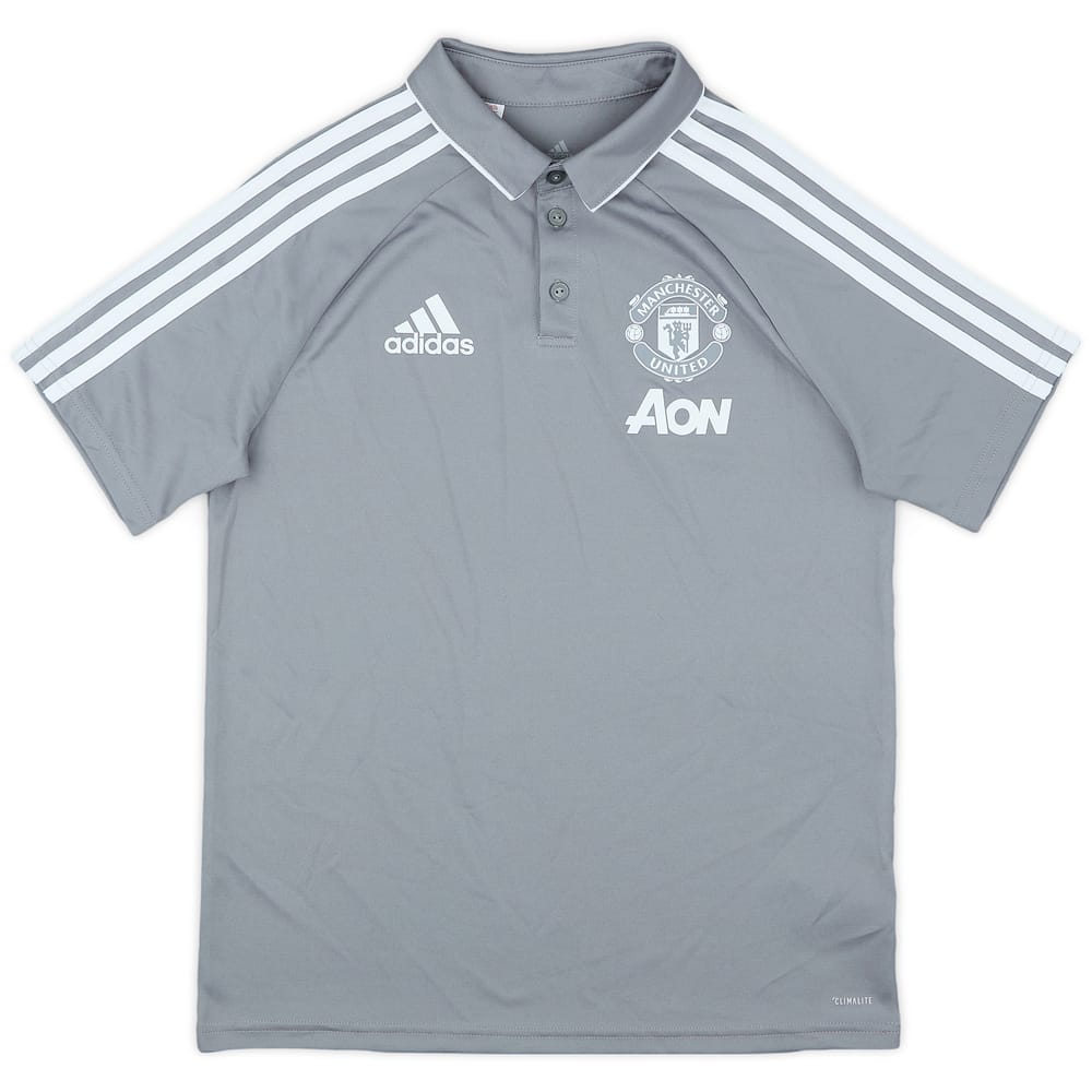 2017-18 Manchester United adidas Polo Shirt - 9/10 - (L.Boys)