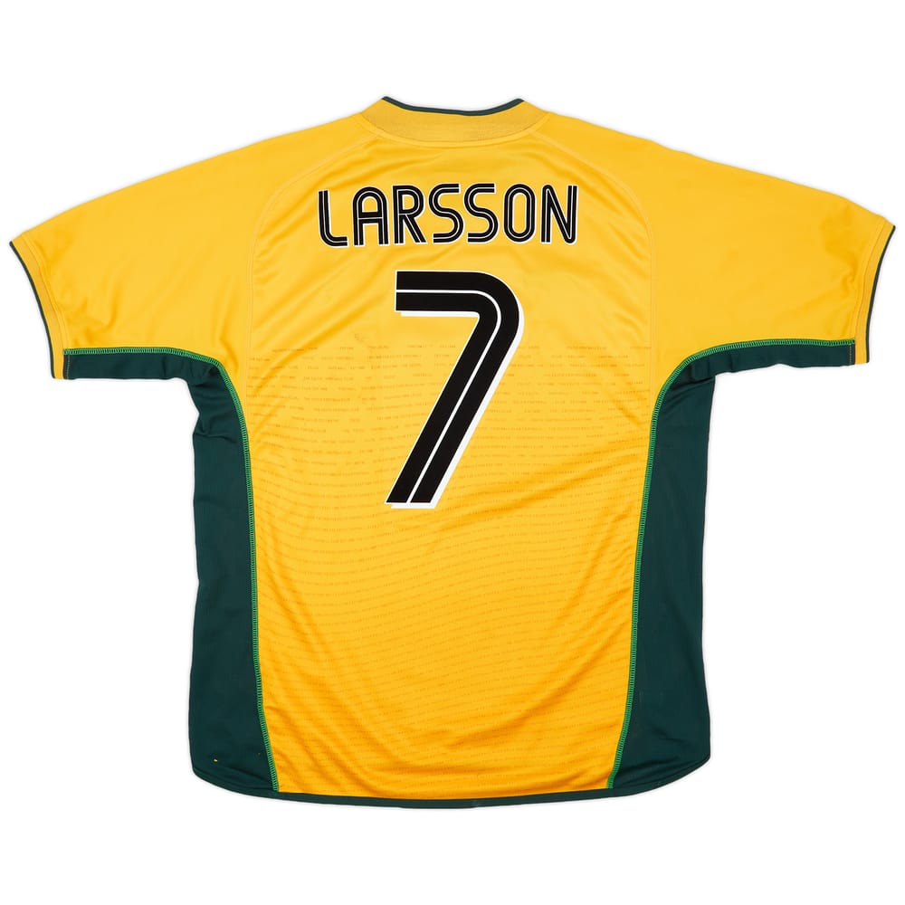 2002-03 Celtic Away Shirt Larsson #7 - 6/10 - (L)
