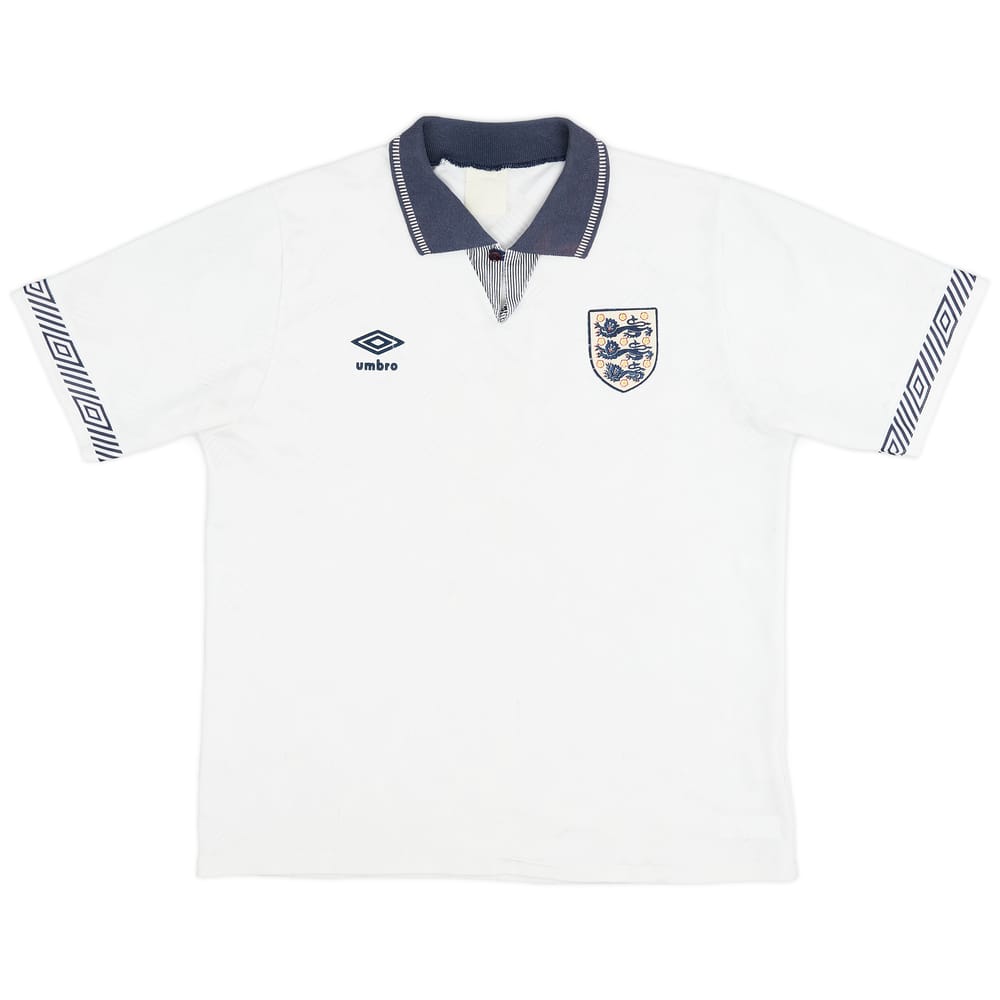 1990-92 England Home Shirt - 6/10 - (L)