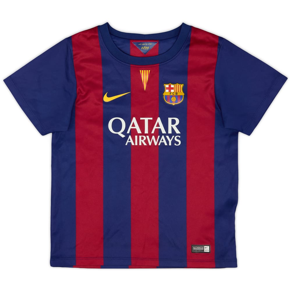 2014-15 Barcelona Home Shirt - 8/10 - (5-6 Years)