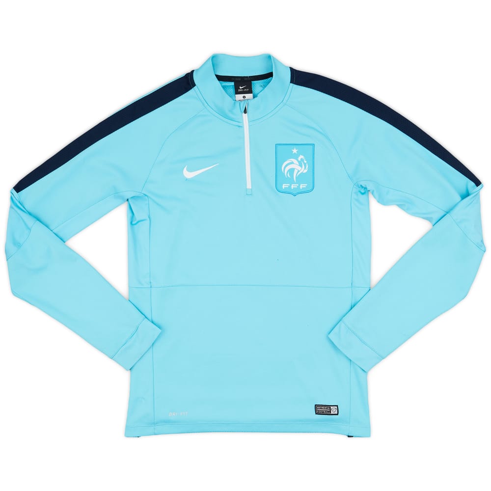 2015-16 France Nike 1/4 Zip Drill Top - 5/10 - (S)