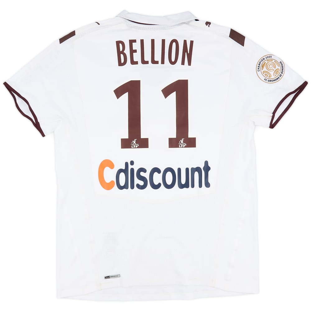 2009-10 Bordeaux Match Issue Away Shirt Bellion #11
