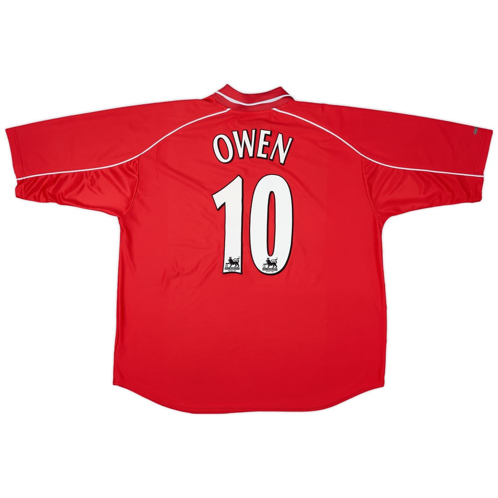 2000-02 Liverpool Home Shirt Owen #10 - 6/10 - (XXL)
