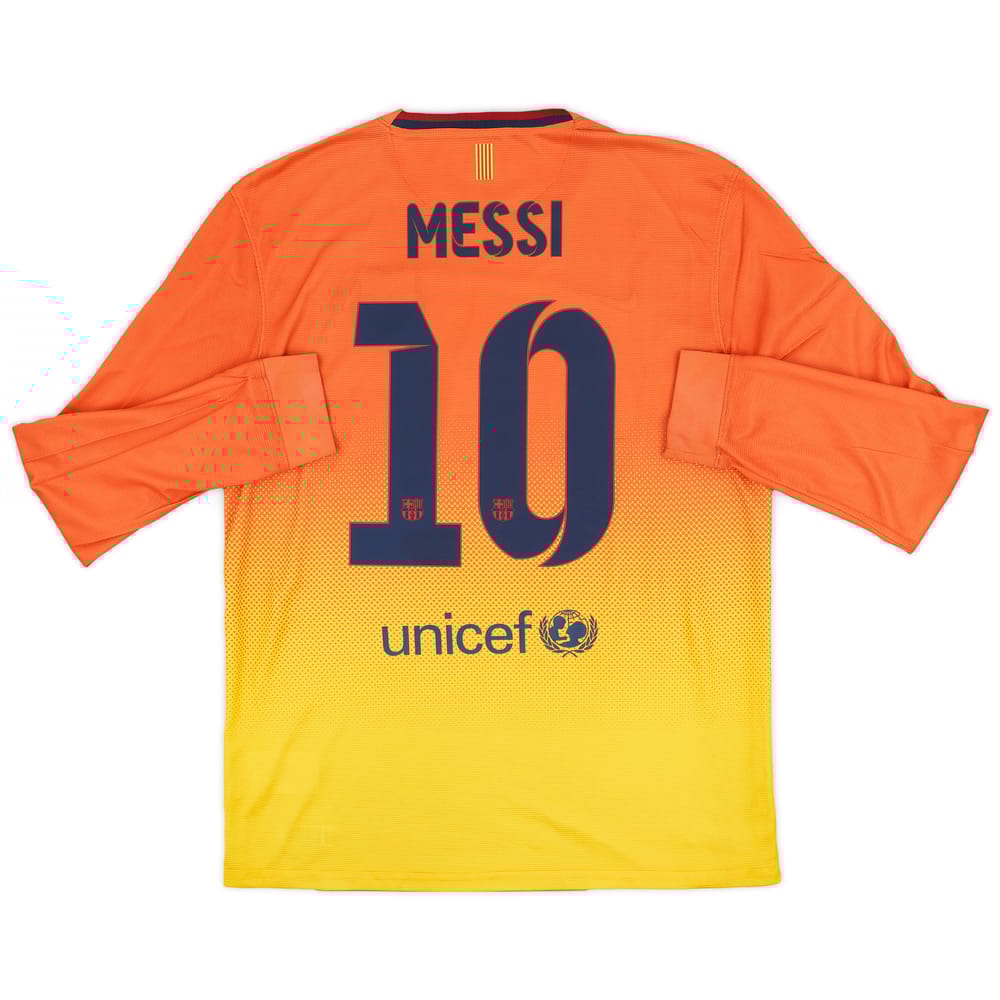2012-13 Barcelona Away L/S Shirt Messi #10 - 8/10 - (M)