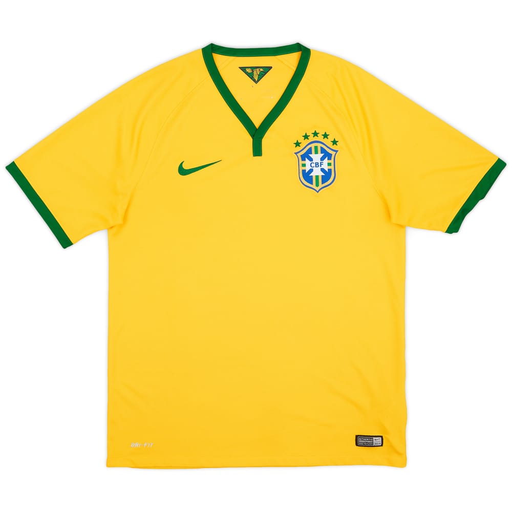 2014-15 Brazil Home Shirt - 7/10 - (M)