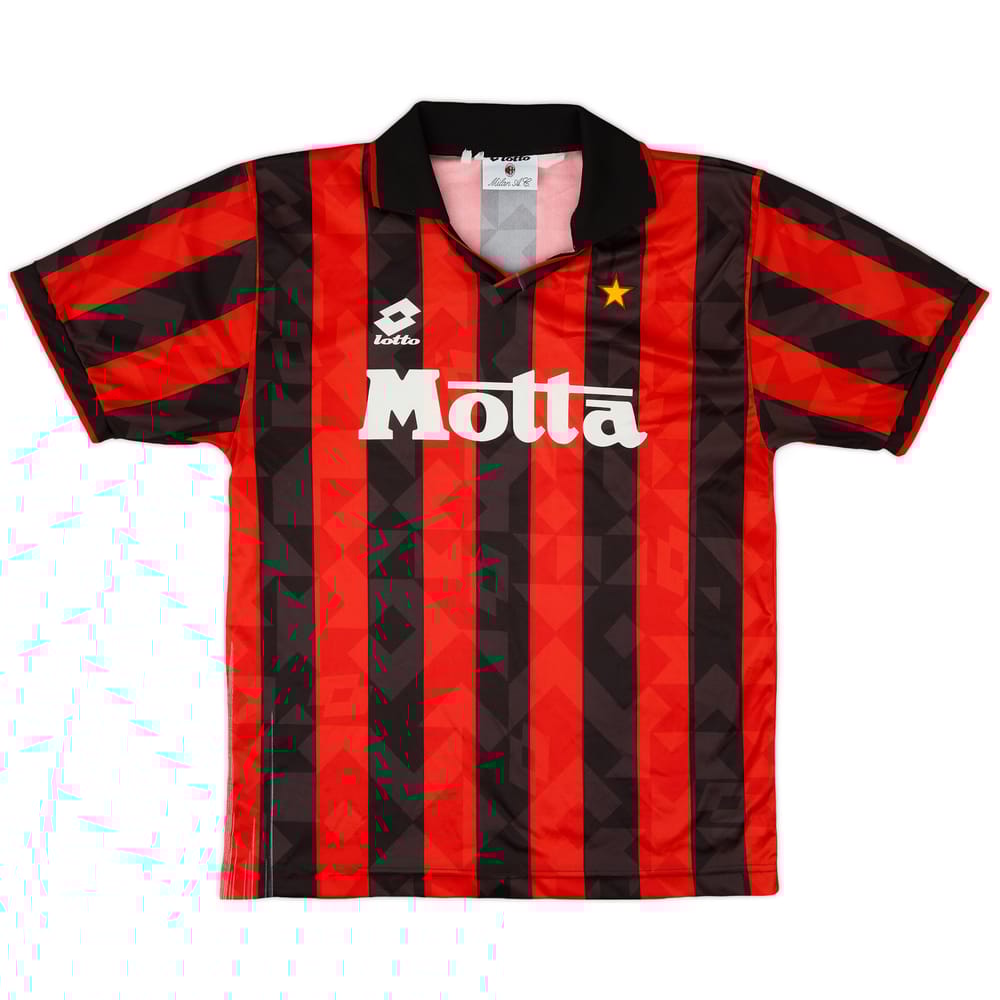 1995-96 AC Milan Home Shirt - 8/10 - (M)
