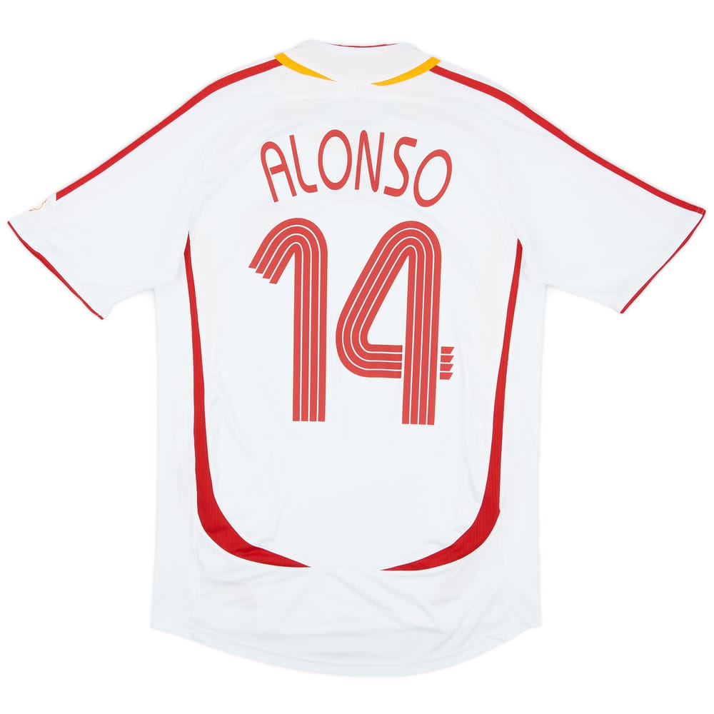 2006-08 Spain Away Shirt Alonso #14 - 8/10 - (S)