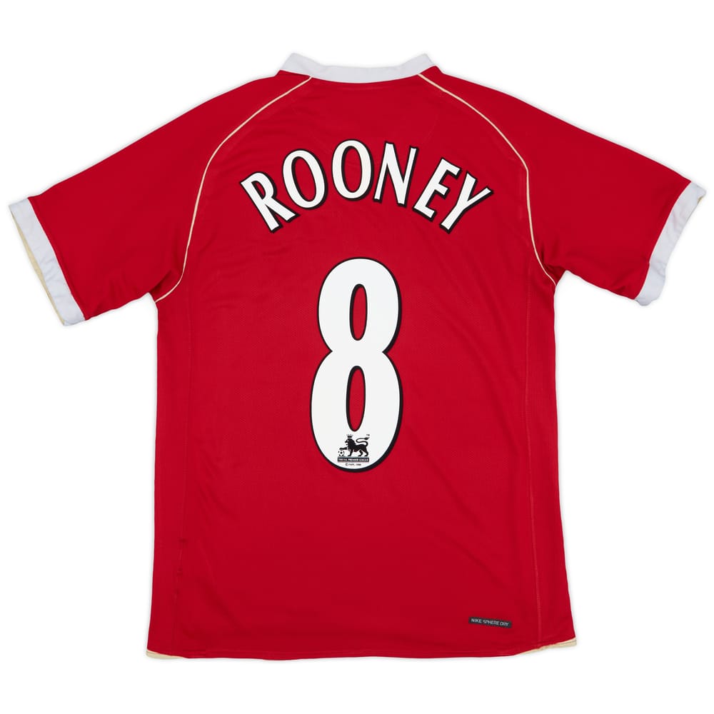2006-07 Manchester United Home Shirt Rooney #8 - 6/10 - (S)