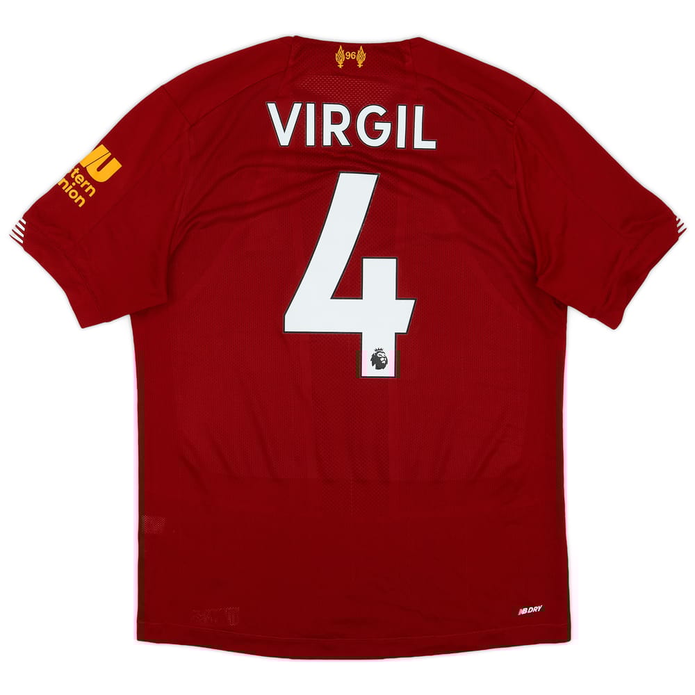 2019-20 Liverpool Home Shirt Virgil #4 - 8/10 - (S)