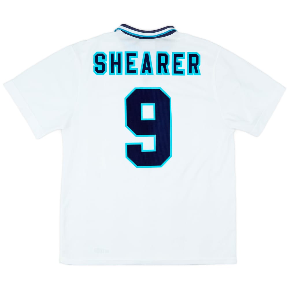 1995-97 England Home Shirt Shearer #9 - 8/10 - (XL)