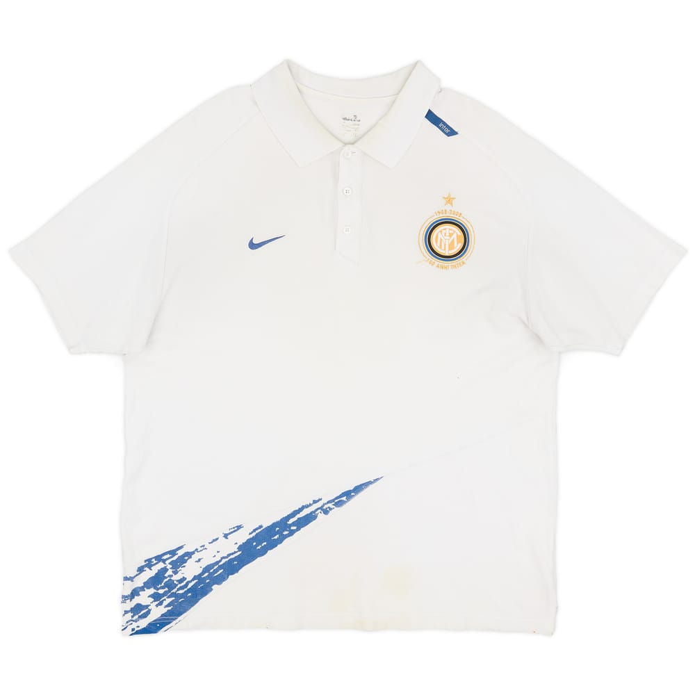 2007-08 Inter Milan Nike Polo Shirt - 7/10 - (XXL)