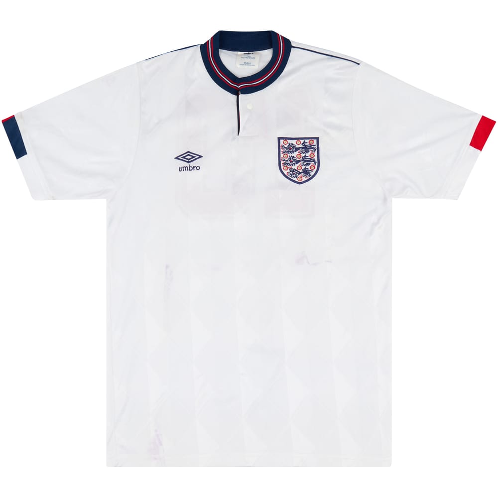1988-89 England U-21 Match Issue Home Shirt #10 (Sedgley)