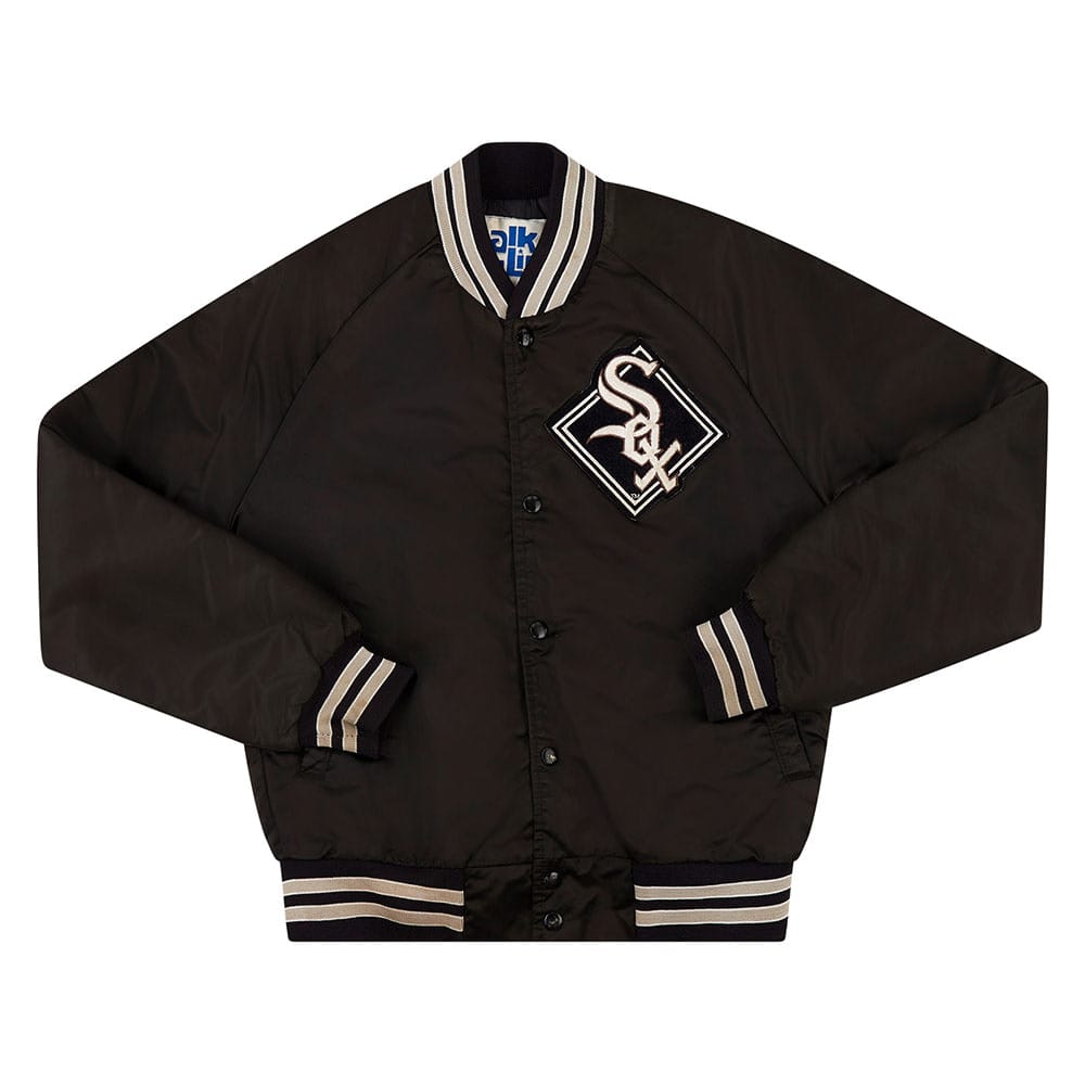 1990s Chicago White Sox Chalk Line Satin Varsity Jacket S