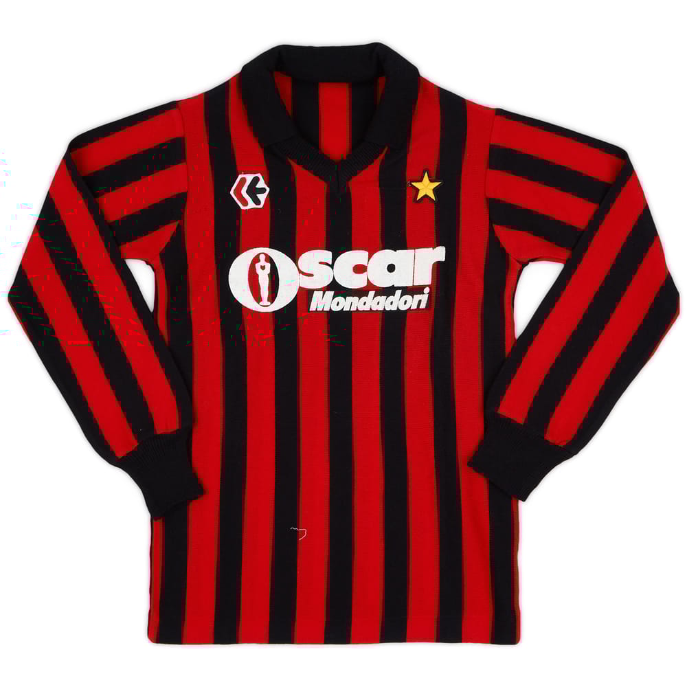 1984-85 AC Milan Home L/S Shirt - 9/10 - (L.Boys)