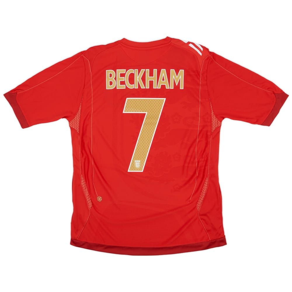 2006-08 England Away Shirt Beckham #7 (L)