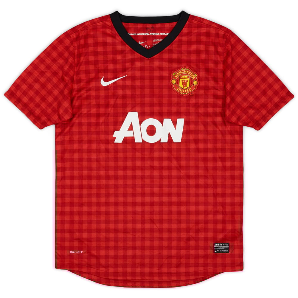 2012-13 Manchester United Home Shirt - 8/10 - (L.Boys)