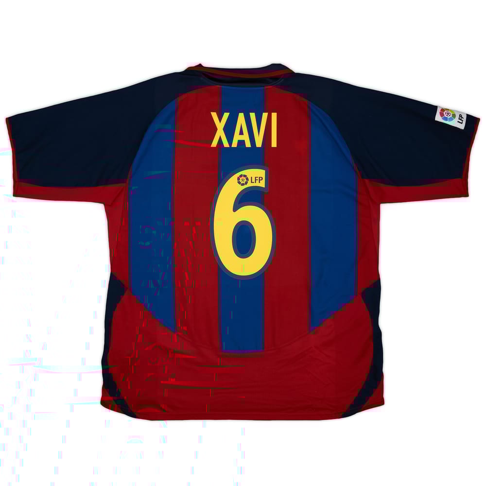 2003-04 Barcelona Home Shirt Xavi #6 - 5/10 - (XL)