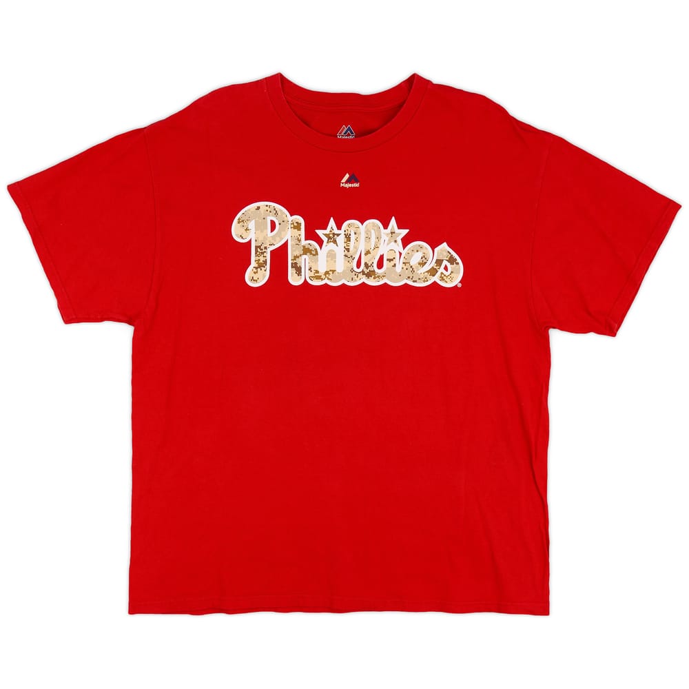 2010s Philadelphia Phillies Majestic Tee - 9/10 - (XL)