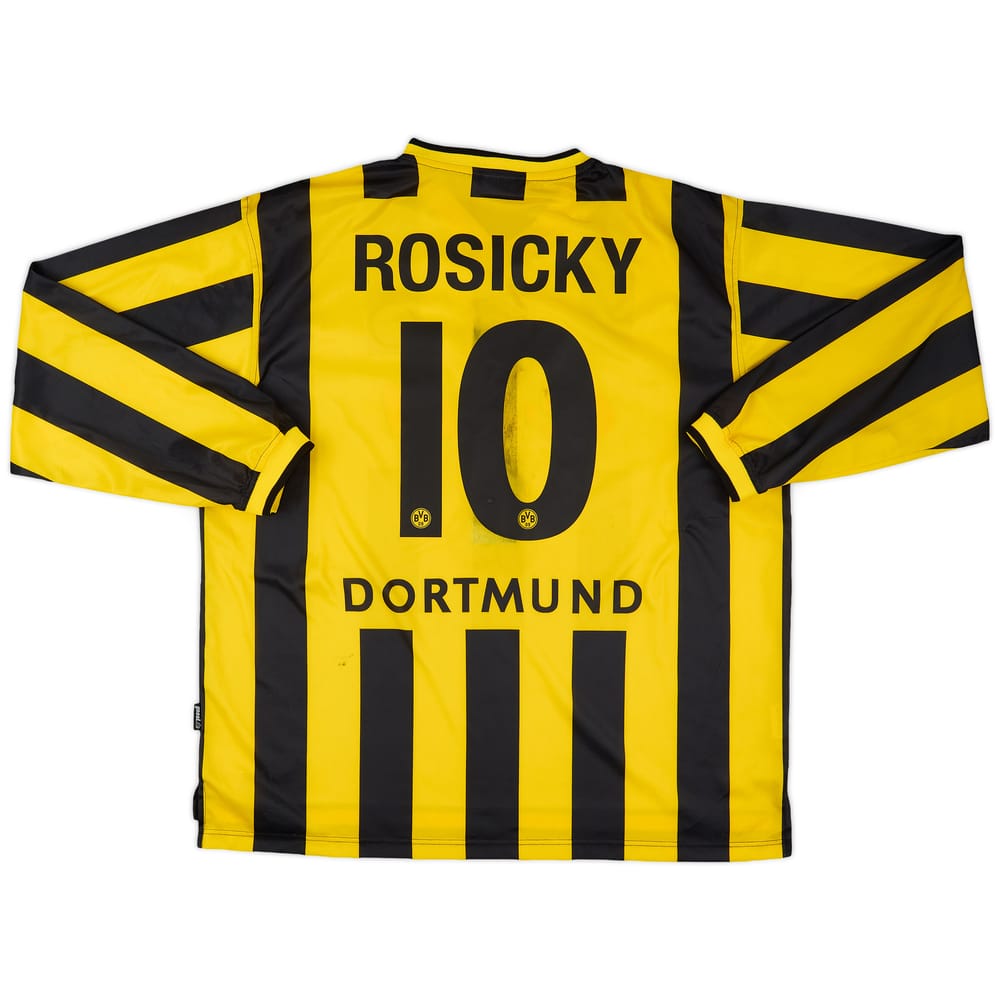 2000-02 Borussia Dortmund Home L/S Shirt Rosicky #10 - 6/10 - (XXL)