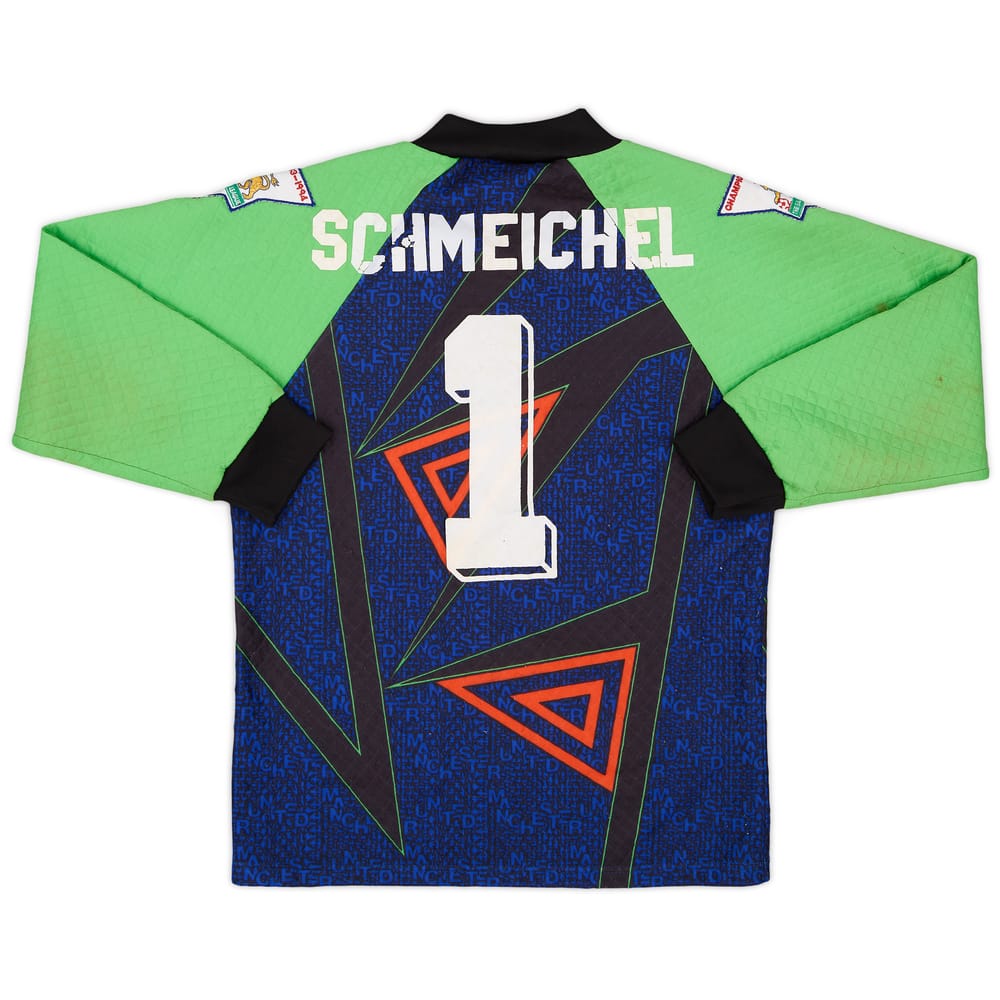 1994-96 Manchester United GK Shirt Schmeichel #1 - 5/10 - (L.Boys)
